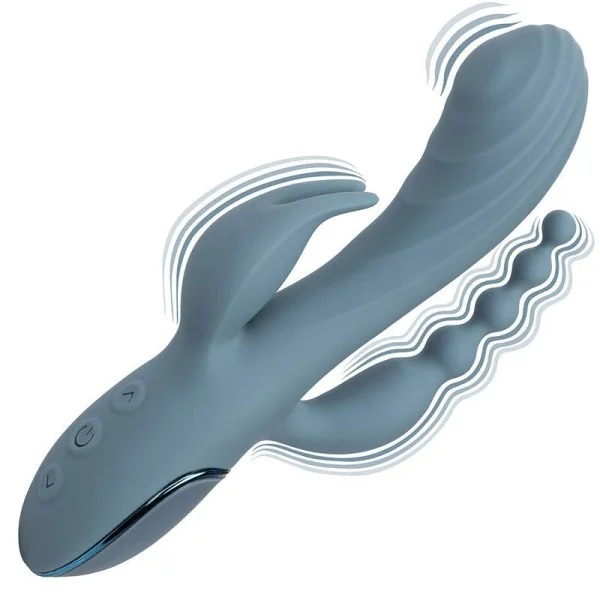 Vibrator Triple Ecstasy Grau von Calexotics kaufen | Fesselliebe