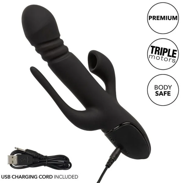 Vibrator Triple Euphoria Schwarz von Calexotics kaufen | Fesselliebe