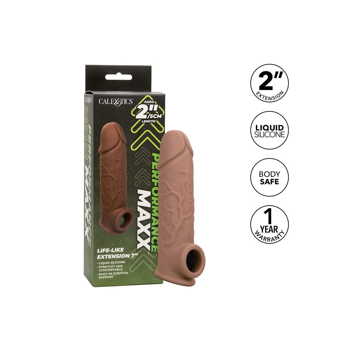 Performance Maxx Lebensnahe Extension 7 Braune Beige von Calexotics kaufen | Fesselliebe