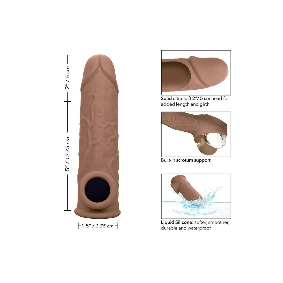 Performance Maxx Lebensnahe Extension 7 Braune Beige von Calexotics kaufen | Fesselliebe