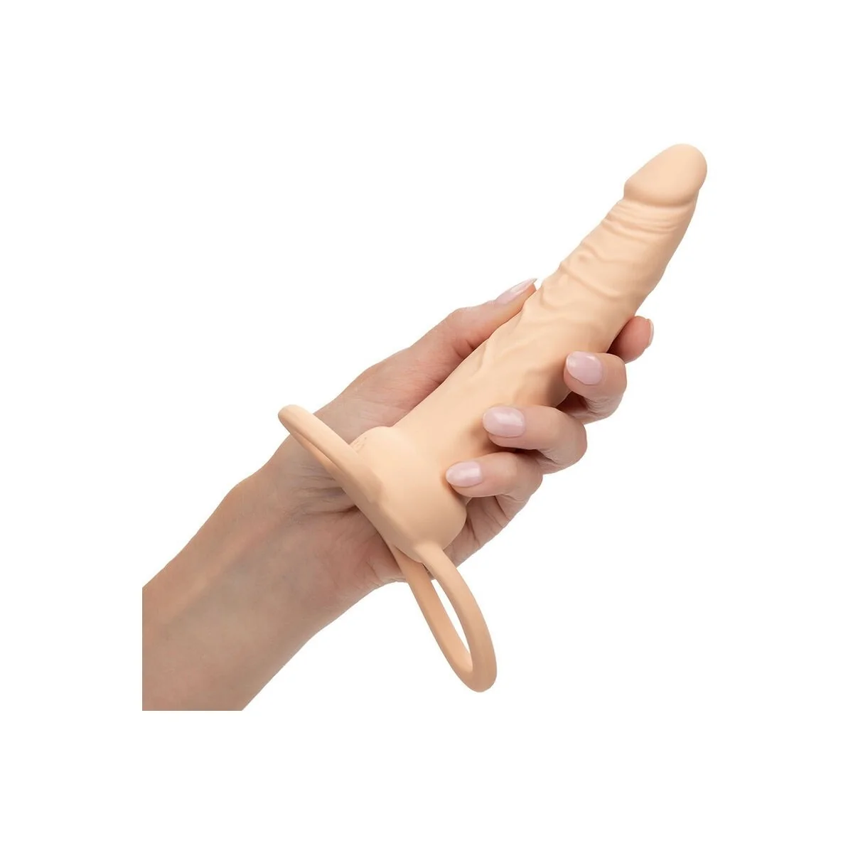 Performance Maxx wiederaufladbarer Dual Penetrator, Helle Beige von Calexotics kaufen | Fesselliebe