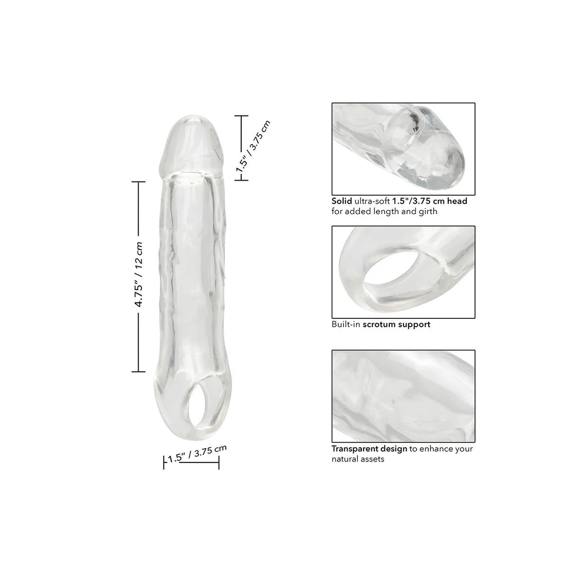 Performance Maxx Clear Verlngerung 6,5 Transparent von Calexotics kaufen | Fesselliebe