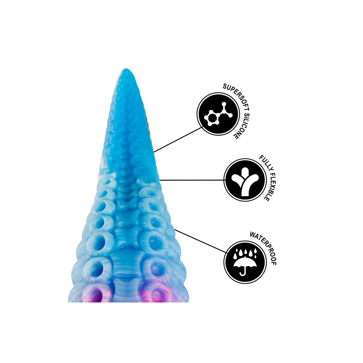 Phorcys Blauer Tentakel-Dildo, Kleine Größe von Epic kaufen | Fesselliebe