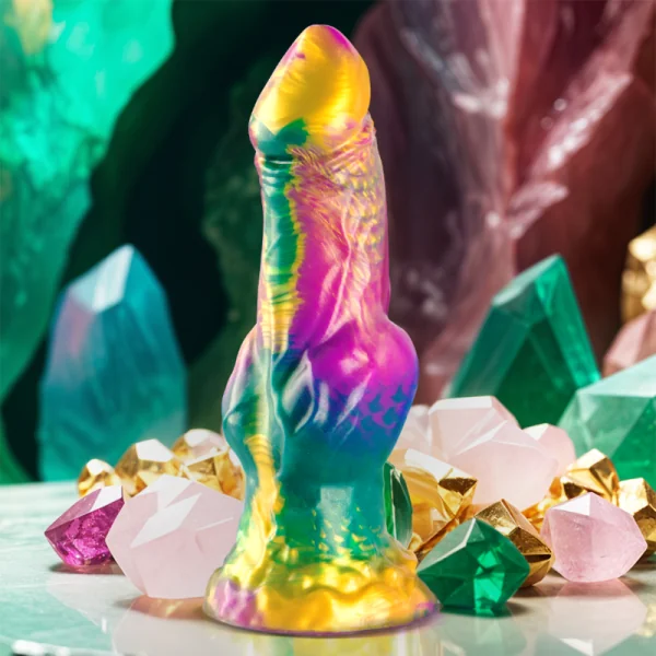 Iris Dildo mit Regenbogenfarbenen Hoden der Vergnügung von Epic kaufen | Fesselliebe