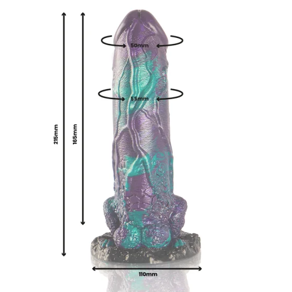 Basilisk Dildo Doppelt Schuppig Vergnügen, Grosse Größe von Epic kaufen | Fesselliebe