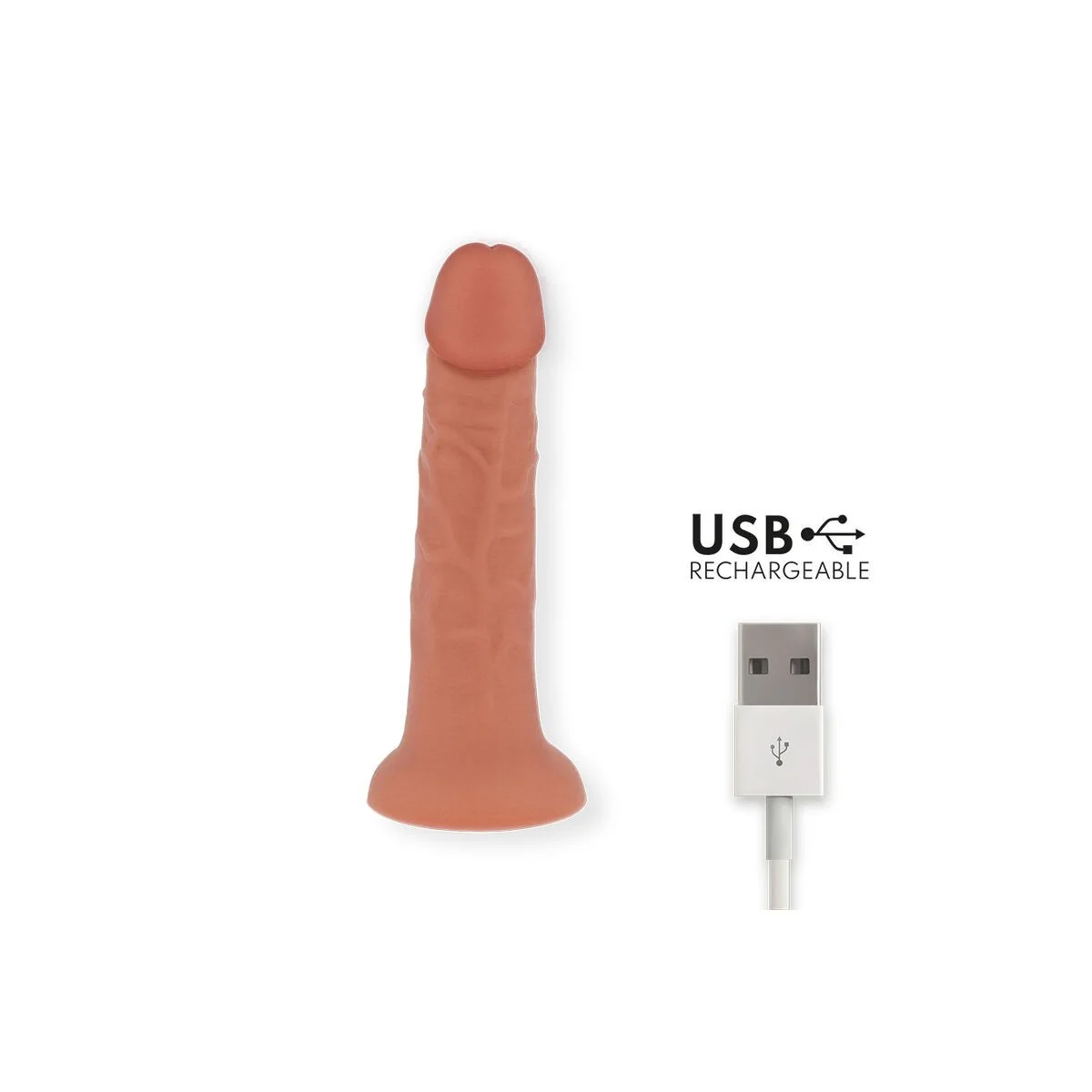 Kleiner Bogotá-Vibratordildo 9 Geschwindigkeiten Natürlich 17.5 cm -O- 4 cm - mit kostenloser App von Oninder kaufen | Fesselliebe