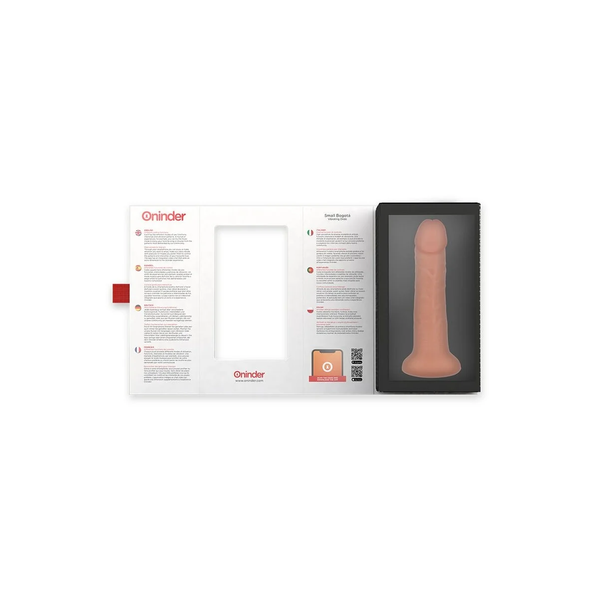Kleiner Bogotá-Vibratordildo 9 Geschwindigkeiten Natürlich 17.5 cm -O- 4 cm - mit kostenloser App von Oninder kaufen | Fesselliebe