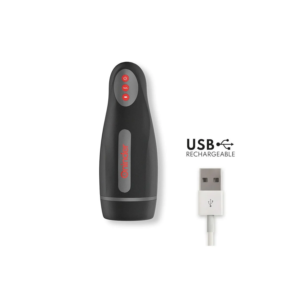 Seoul wiederaufladbarer Männlicher Masturbator mit 10 Geschwindigkeiten - mit kostenloser App von Oninder kaufen | Fesselliebe