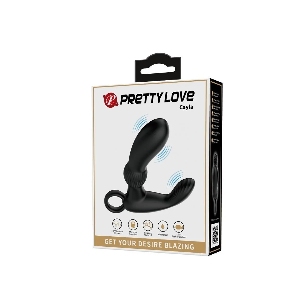 Cayla Analvibrator-Massager Schwarz von Pretty Love kaufen | Fesselliebe