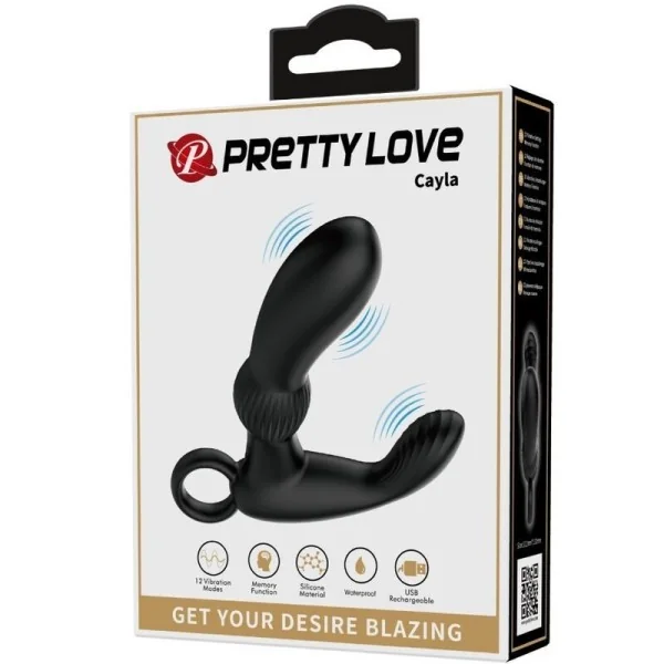 Cayla Analvibrator-Massager Schwarz von Pretty Love kaufen | Fesselliebe