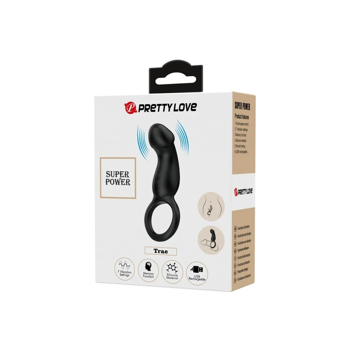 Warren Black Analring & Vibrator von Pretty Love Bottom kaufen | Fesselliebe