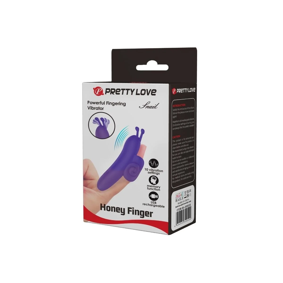 Snail Leistungsstarker Lila Fingerstimulator von Pretty Love kaufen | Fesselliebe