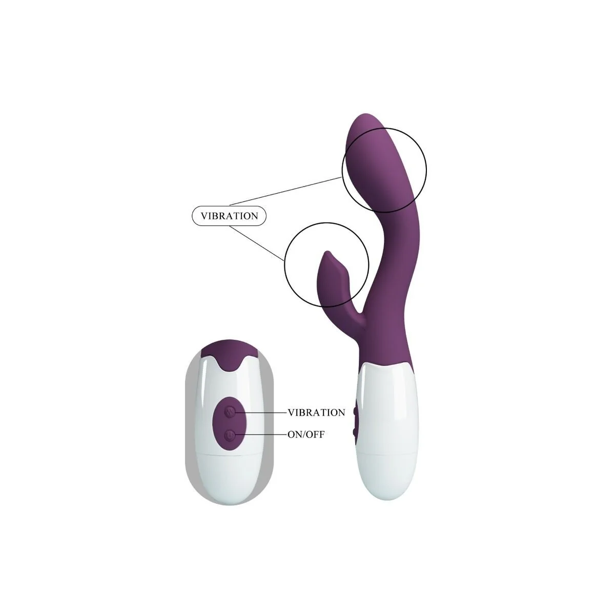 Helliger G-Spot-Vibrator Lila von Pretty Love Flirtation kaufen | Fesselliebe