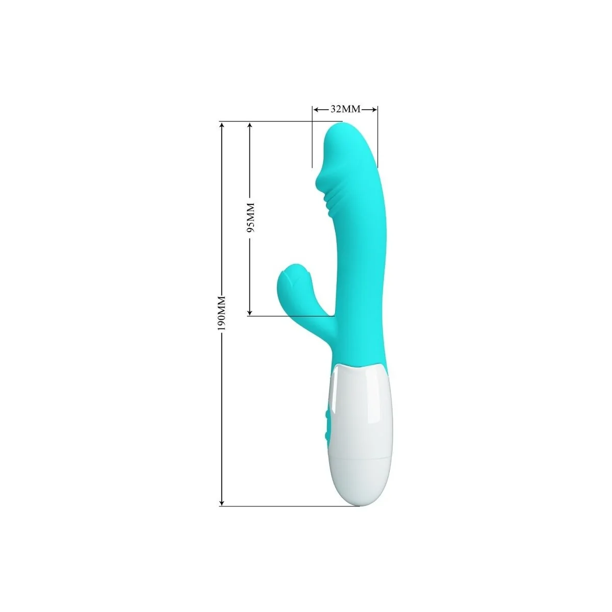 Snappy G-Spot Vibrator Aquagrün von Pretty Love Flirtation kaufen | Fesselliebe