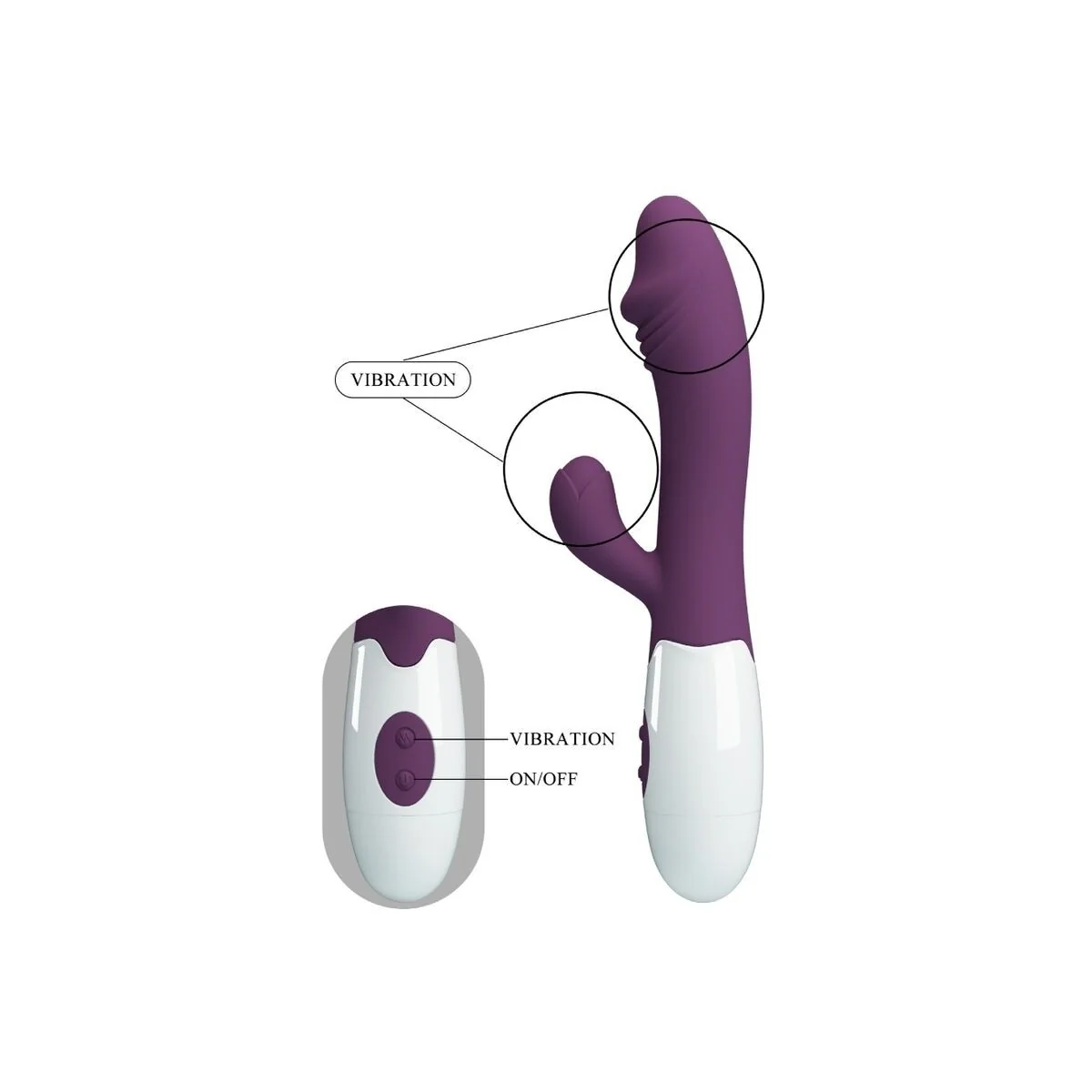 Snappy G-Spot Vibrator Lila von Pretty Love Flirtation kaufen | Fesselliebe