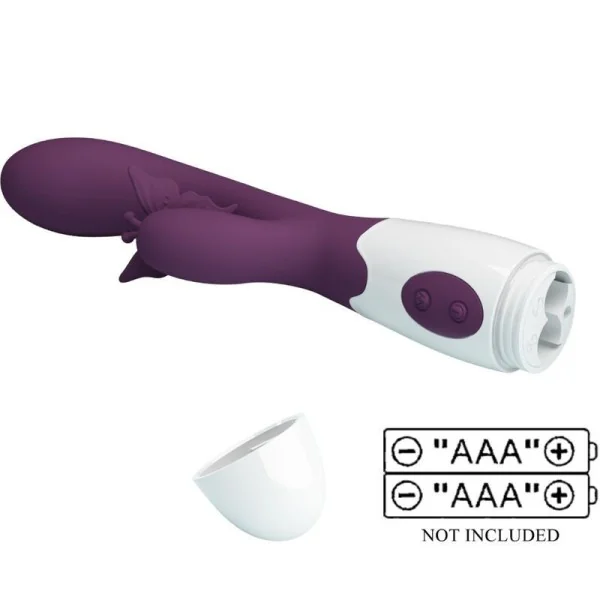 Butterfly Kiss Rabbit Vibrator & G-Spot Stimulator Lila von Pretty Love Flirtation kaufen | Fesselliebe