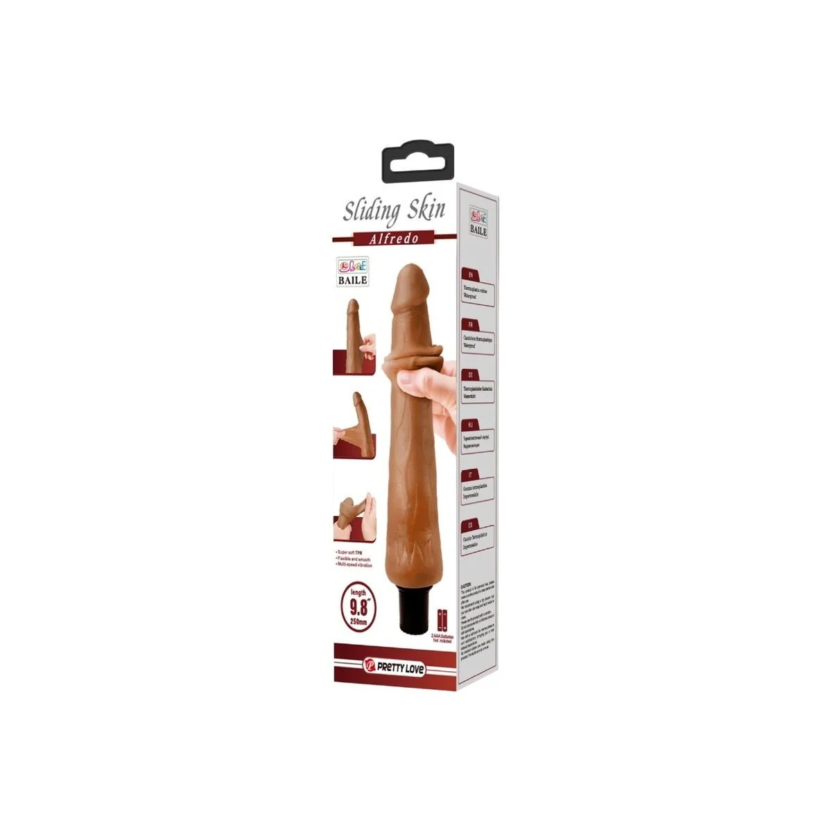 Alfredo realistischer Vibrator 21.5 cm -O- 4 cm von Pretty Love High Grade kaufen | Fesselliebe