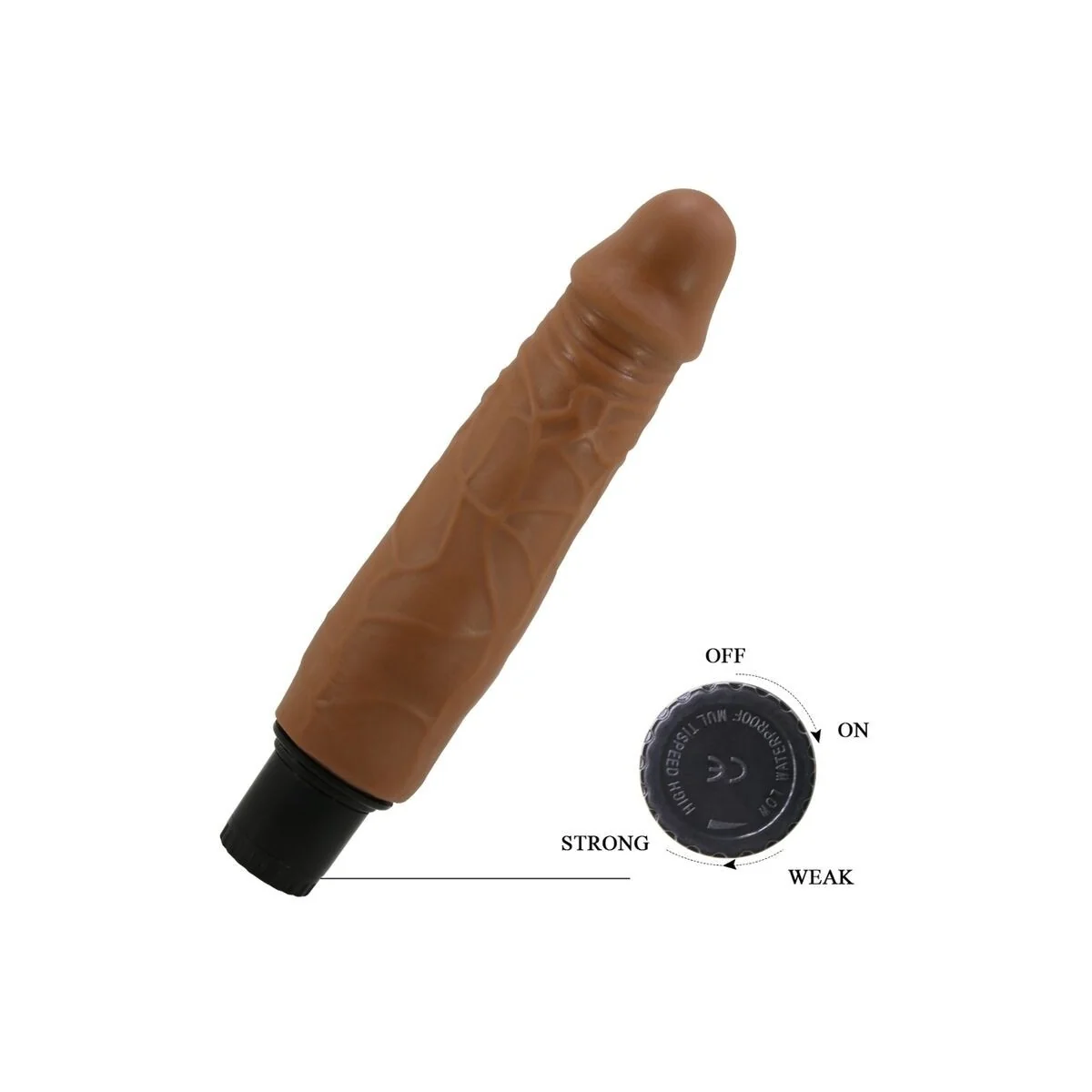 Waldorf realistischer Vibrator 18 cm -O- 4 cm von Pretty Love High Grade kaufen | Fesselliebe