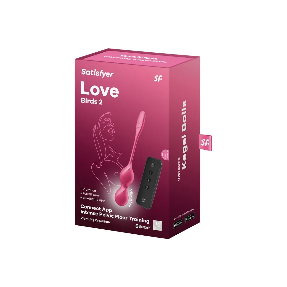 Love Birds 2 Vibrierende Kegel-Kugeln + mit kostenloser App von Satisfyer Balls kaufen | Fesselliebe