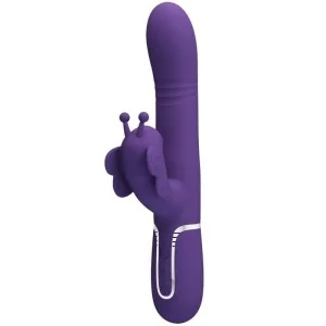 Multifunktions-Kaninchenvibrator 4 in 1 Schmetterling Lila von Pretty Love Flirtation kaufen | Fesselliebe