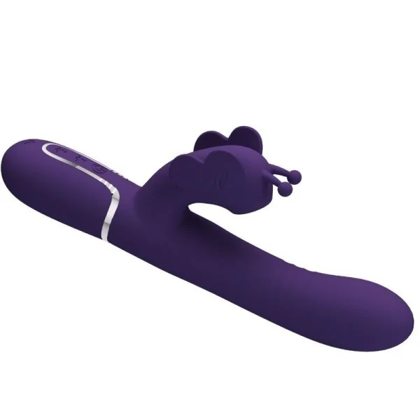 Multifunktions-Kaninchenvibrator 4 in 1 Schmetterling Lila von Pretty Love Flirtation kaufen | Fesselliebe