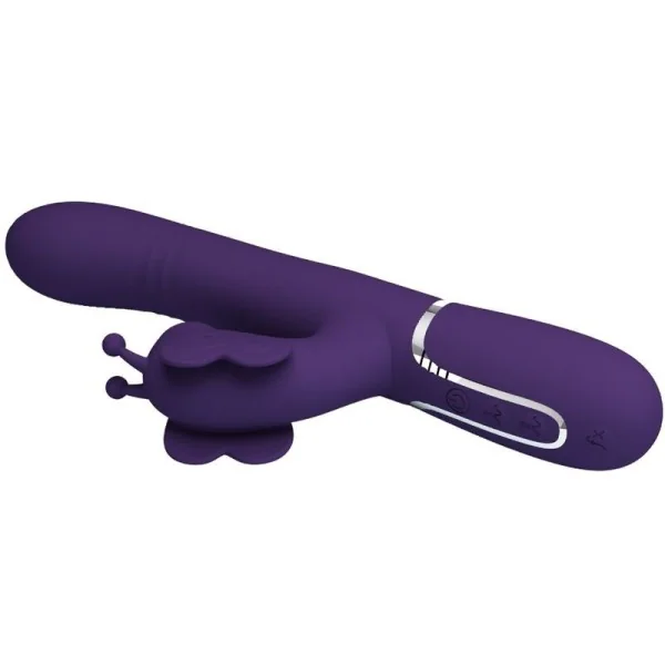 Multifunktions-Kaninchenvibrator 4 in 1 Schmetterling Lila von Pretty Love Flirtation kaufen | Fesselliebe