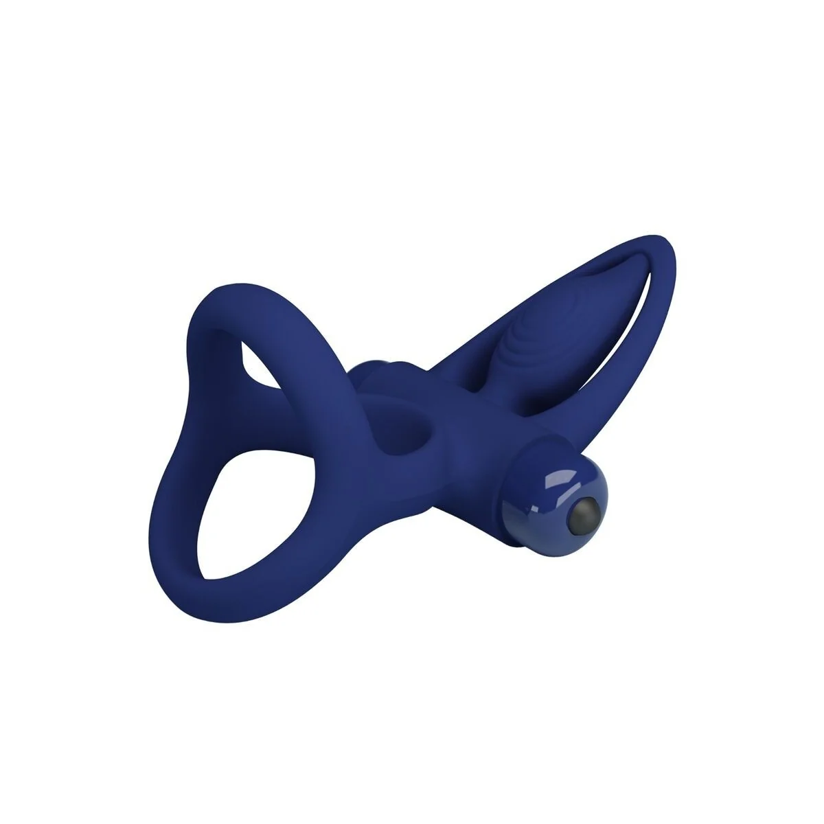 Mat Doppelring mit Vibration & Stimulator Blau von Pretty Love Male kaufen | Fesselliebe