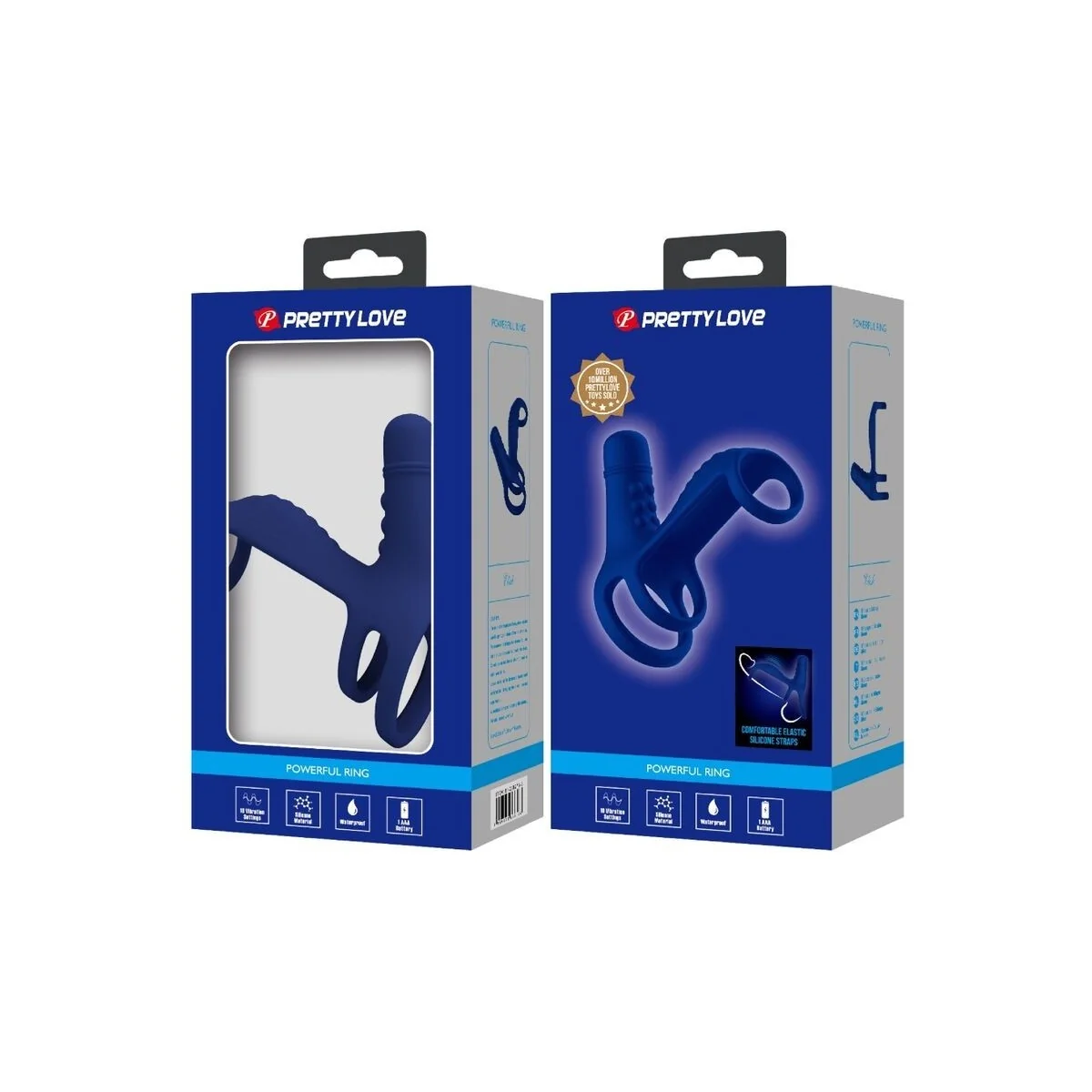 Elish Vibrationsring mit Verlngerung Blau von Pretty Love Male kaufen | Fesselliebe