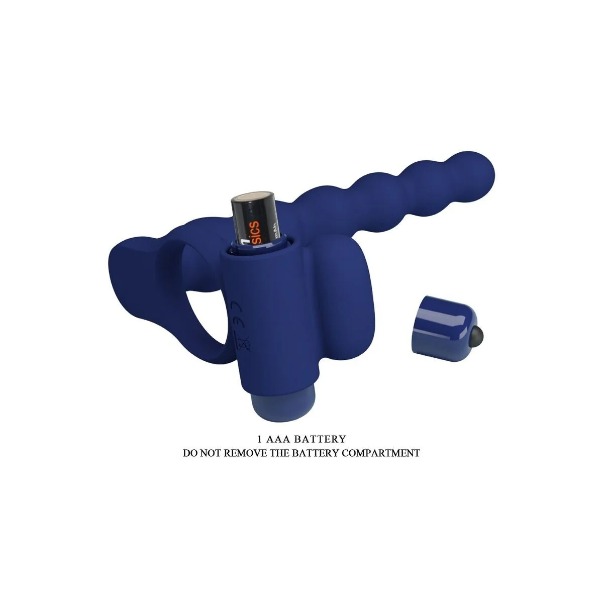 Ajmal Vibrationsring mit Stecker Blau von Pretty Love Male kaufen | Fesselliebe