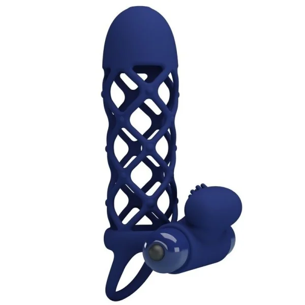 Giann Vibratorring mit Silikonhülle Blau von Pretty Love Male kaufen | Fesselliebe