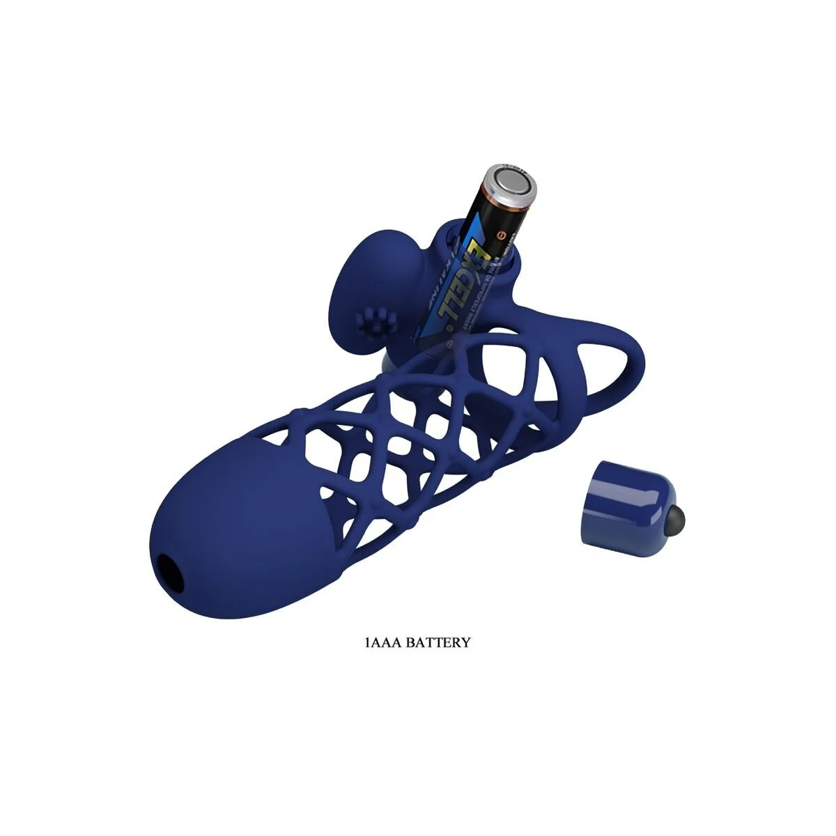 Giann Vibratorring mit Silikonhülle Blau von Pretty Love Male kaufen | Fesselliebe