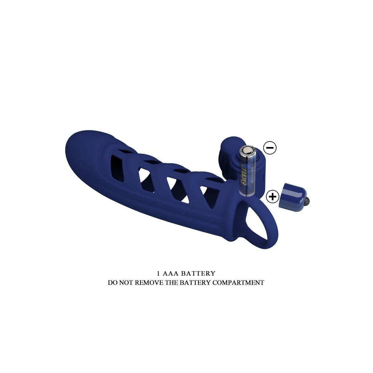 Altaf Vibratorring mit Silikonhülle Blau von Pretty Love Male kaufen | Fesselliebe