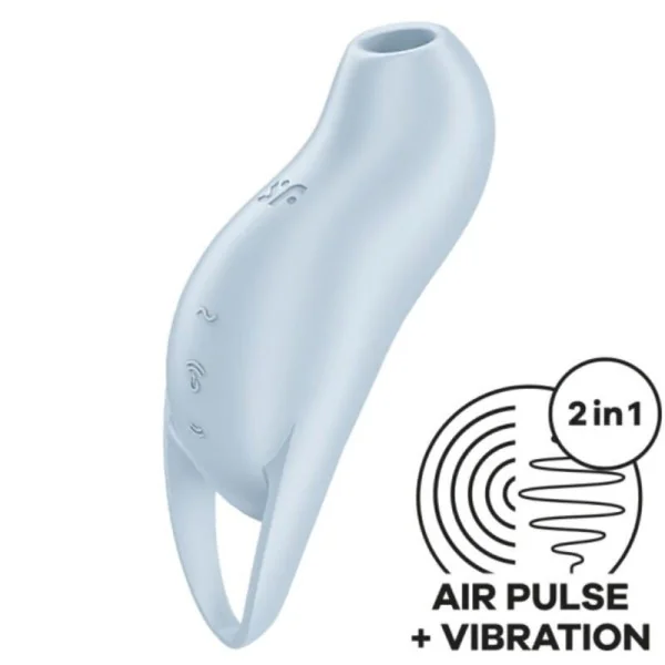 Pocket Pro 1 Klitoris-Stimulator Hellblau von Satisfyer Air Pulse kaufen | Fesselliebe