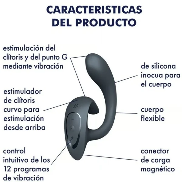 G For Goddess 1 Rabbit Vibrator Dunkelgrau von Satisfyer Vibrator kaufen | Fesselliebe