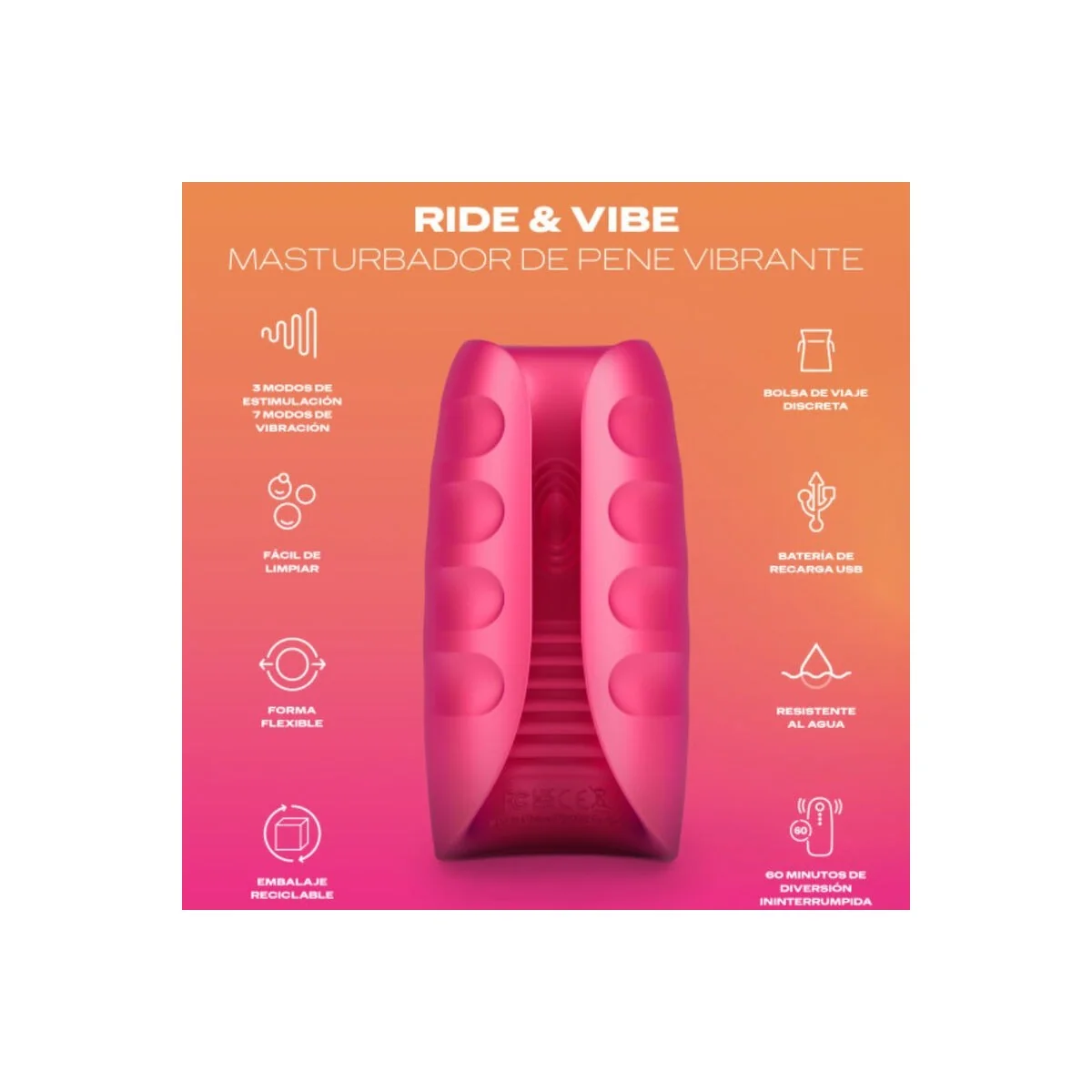 Toy Ride & Vibe Vibrator-Masturbator von Durex Toys kaufen | Fesselliebe