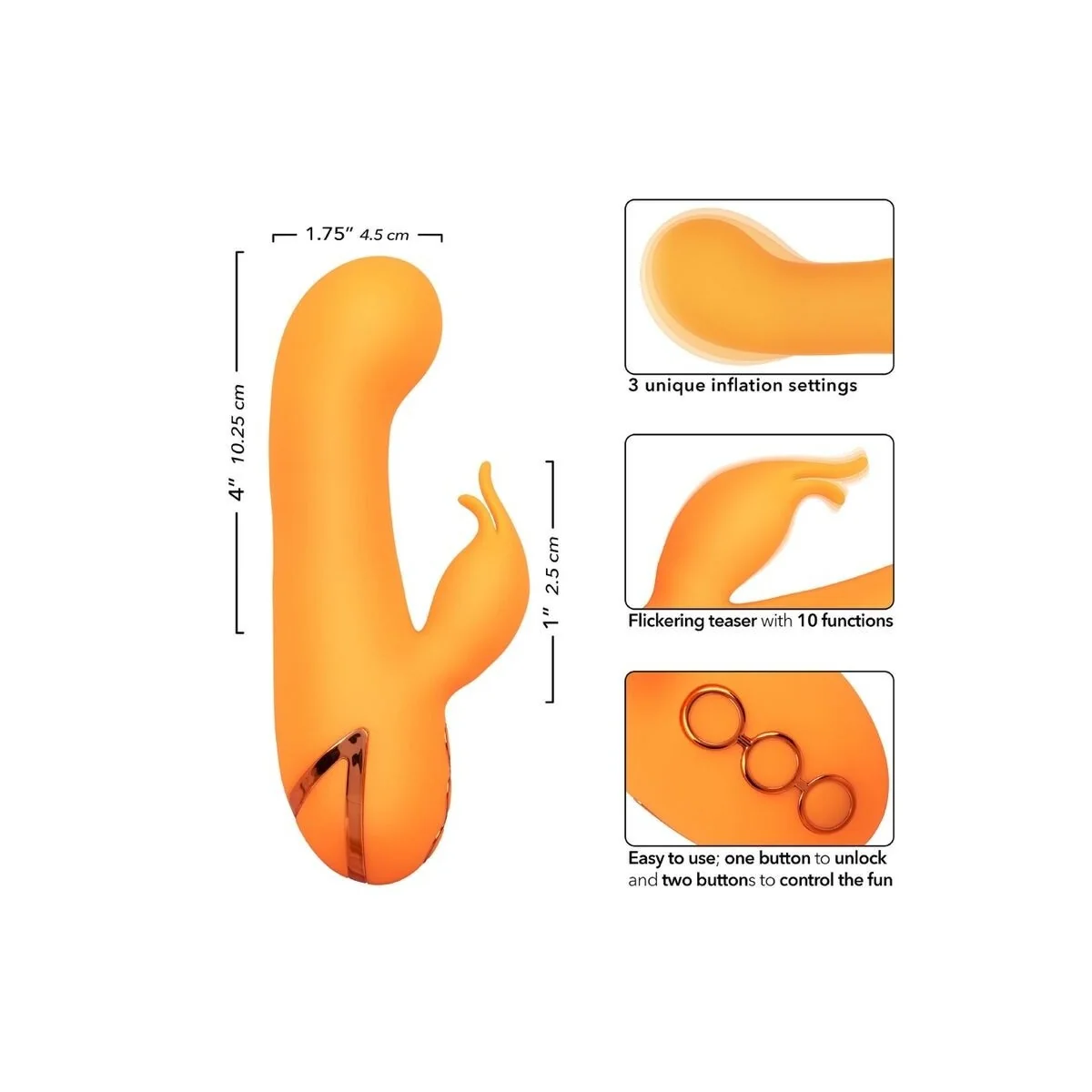 Montecito Muse Vibrator Rabbit Orange von California Dreaming von Calexotics kaufen | Fesselliebe