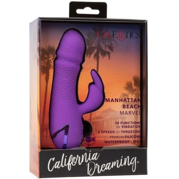 Manhattan Beach Marvel Vibrator Rabbit Lila von California Dreaming von Calexotics kaufen | Fesselliebe