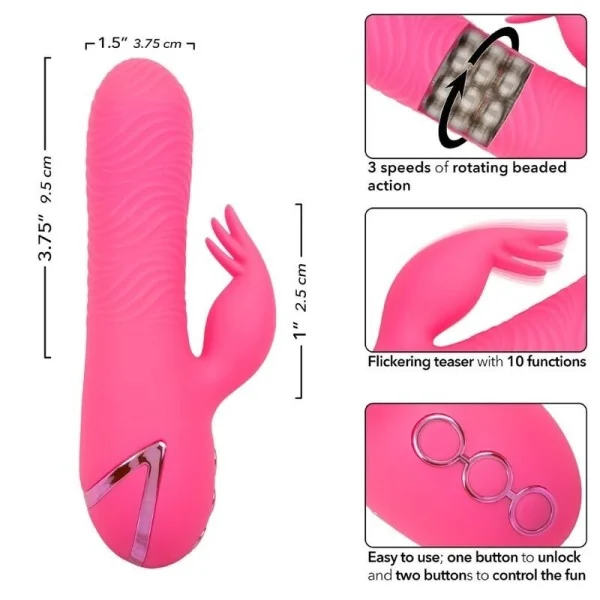 Sacramento Sweetie Vibrator Rabbit Pink von California Dreaming von Calexotics kaufen | Fesselliebe