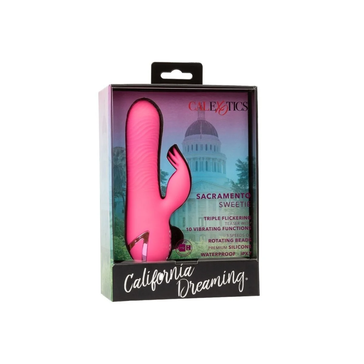 Sacramento Sweetie Vibrator Rabbit Pink von California Dreaming von Calexotics kaufen | Fesselliebe