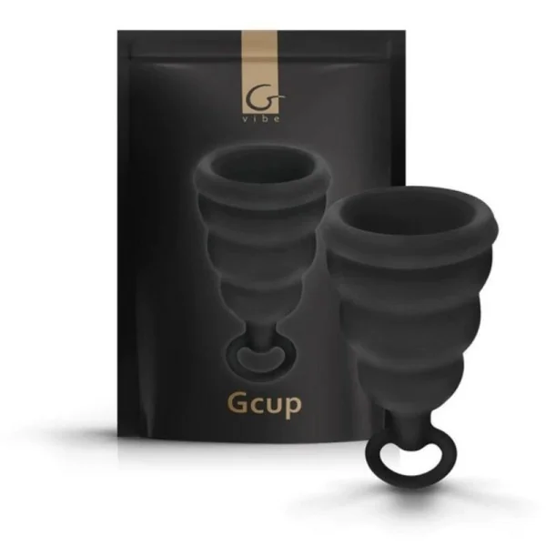 Gcup Schwarze Menstruationstasse von G-Vibe kaufen | Fesselliebe
