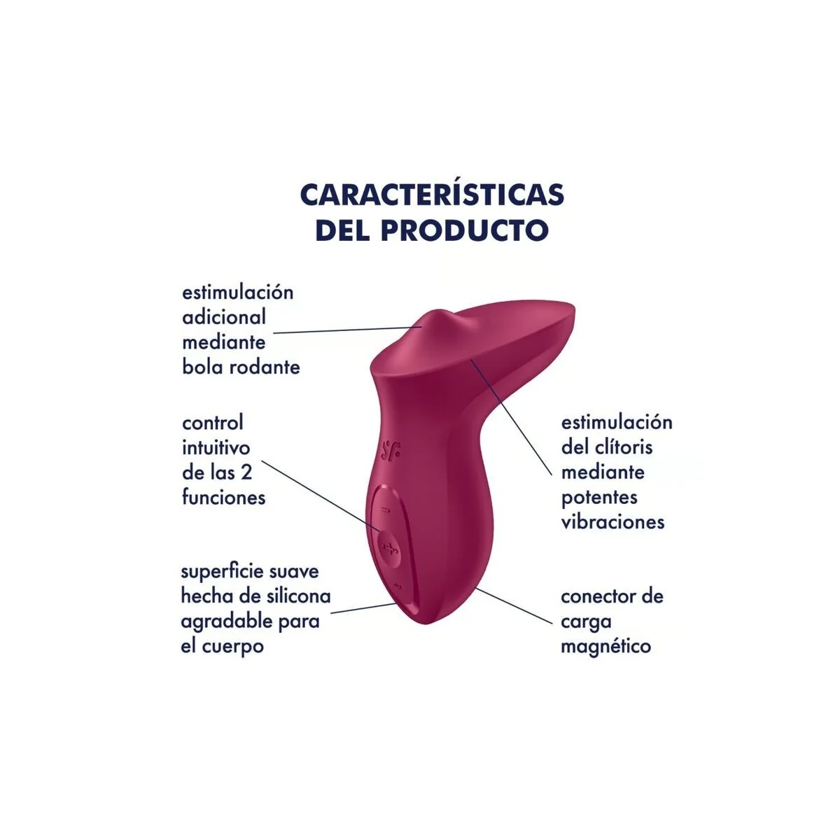 Exciterrr Vibrator Auflegbarer Klitoris Fuchsia von Satisfyer Vibrator kaufen | Fesselliebe