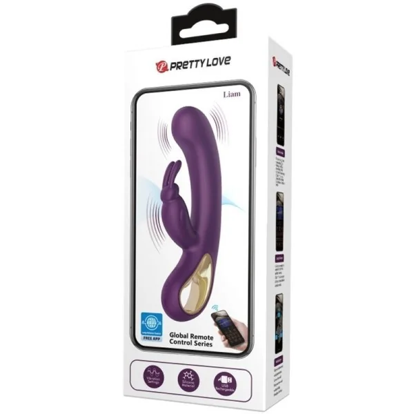 Liam Kaninchen Vibrator und G-Punkt-Stimulator Lila von Pretty Love Flirtation kaufen | Fesselliebe