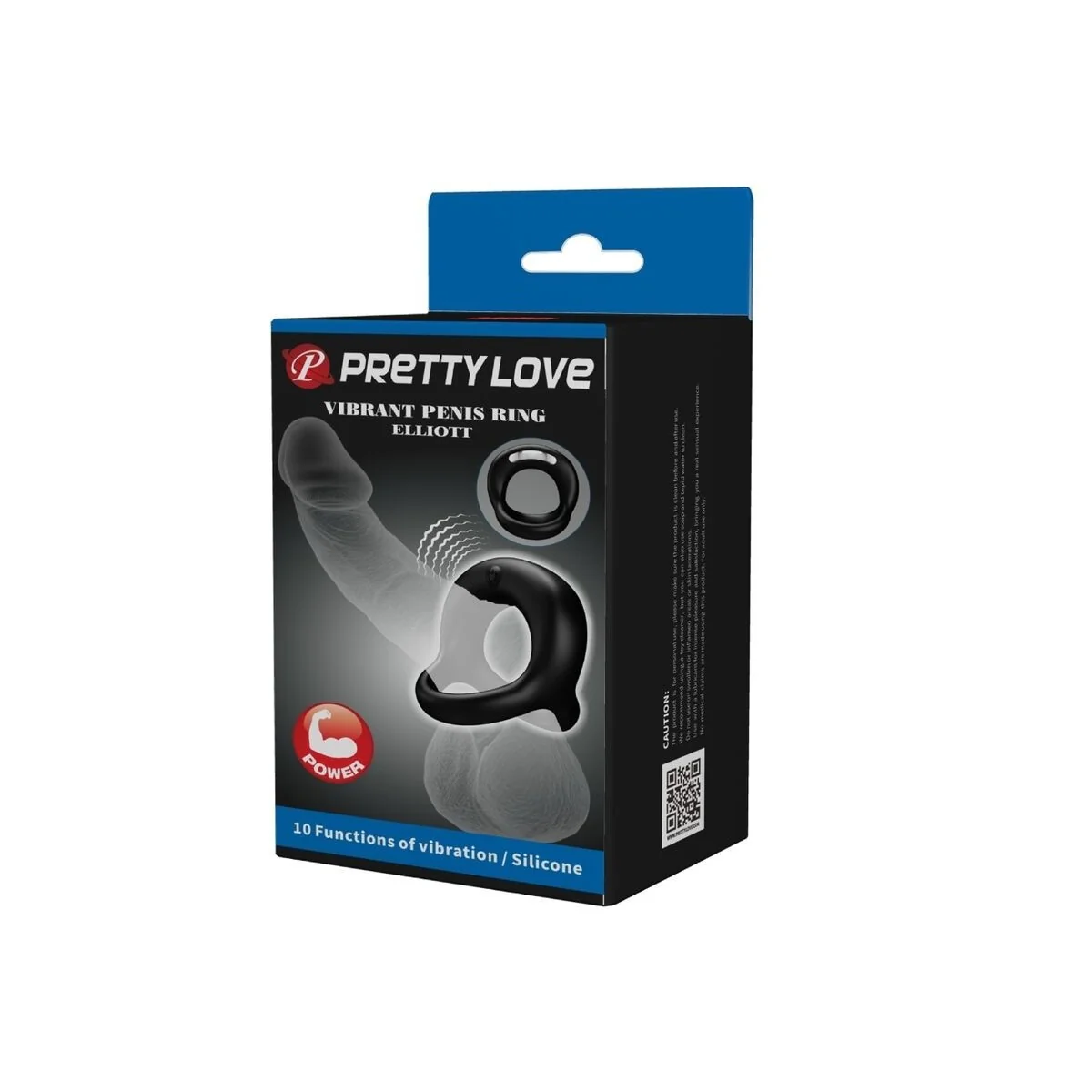 Elliott Schwarzer Vibrierender Ring von Pretty Love kaufen | Fesselliebe