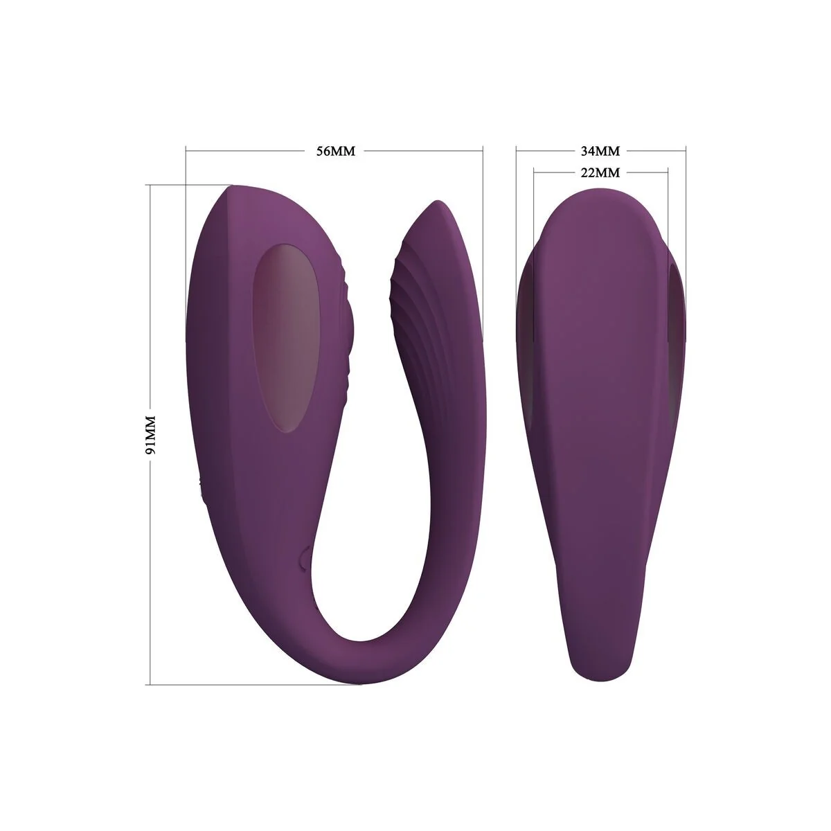 Aari Lila Klitoris-Massagegerät mit kostenloser App von Pretty Love kaufen | Fesselliebe