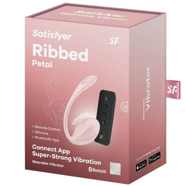 Ribbed Petal G Point mit Fernbedienung Stimulator Rose mit kostenloser App von Satisfyer Partner kaufen | Fesselliebe