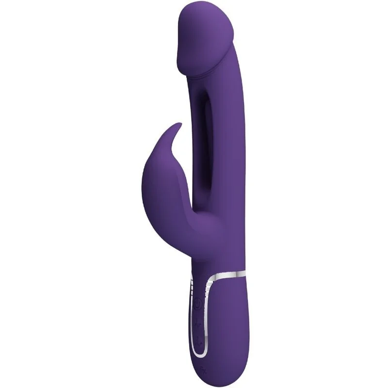 Kampas Rabbit 3 in 1 Multifunktionsvibrator mit Zunge Violett von Pretty Love Flirtation kaufen | Fesselliebe 2