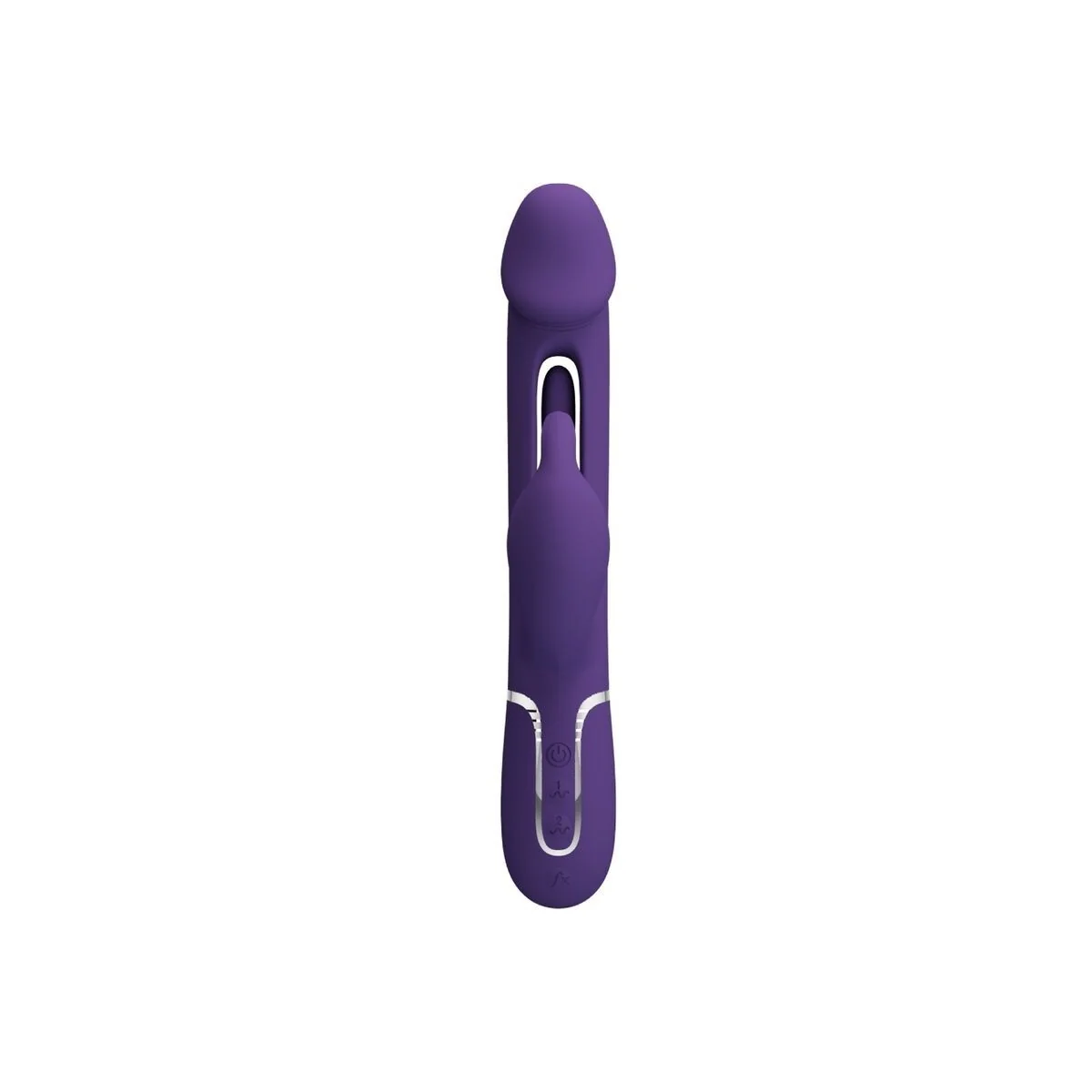 Kampas Rabbit 3 in 1 Multifunktionsvibrator mit Zunge Violett von Pretty Love Flirtation kaufen | Fesselliebe