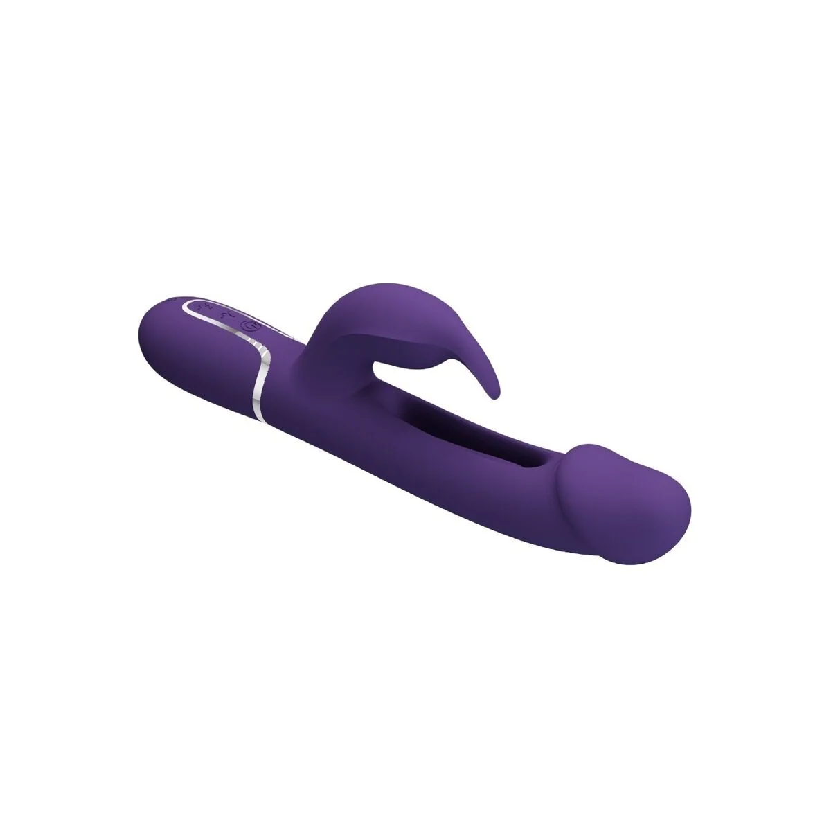 Kampas Rabbit 3 in 1 Multifunktionsvibrator mit Zunge Violett von Pretty Love Flirtation kaufen | Fesselliebe