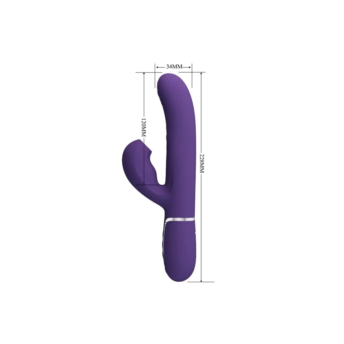 Perlita G-Spot Vibrator 3 in 1 Multifunktions-Lila von Pretty Love Flirtation kaufen | Fesselliebe
