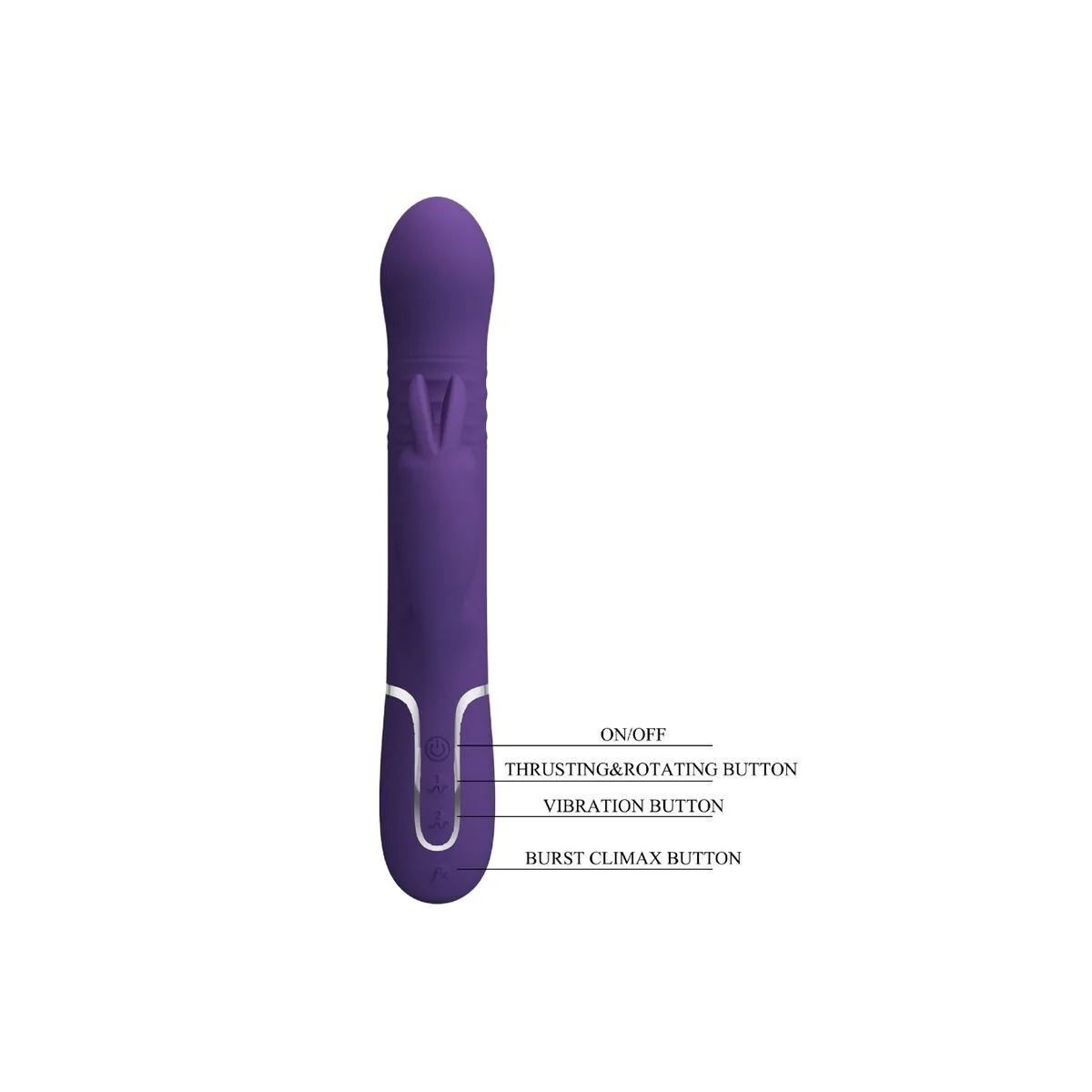 Coale Rabbit Vibrator 4 in 1 Lila von Pretty Love Flirtation kaufen | Fesselliebe